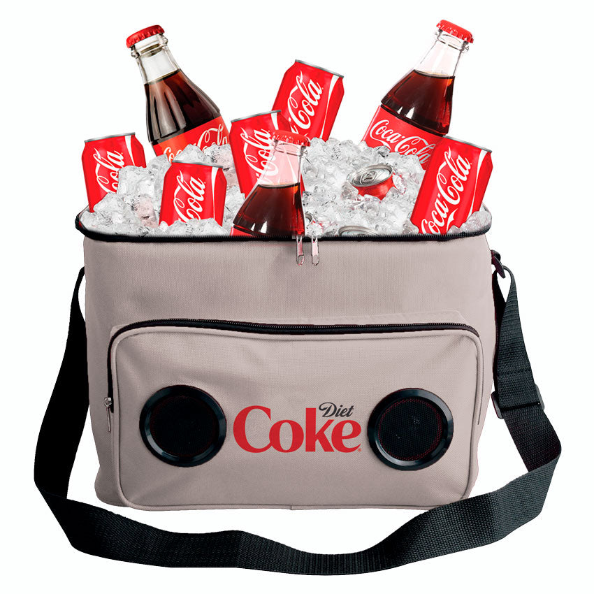 DIET COKE BOCINA BLUETOOTH Y COOLER BAG