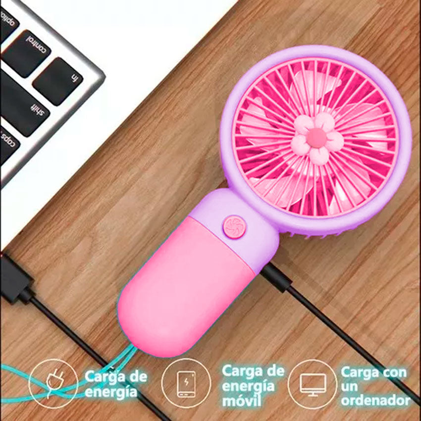 GABBA GOODS VENTILADOR PORTATIL FLOR