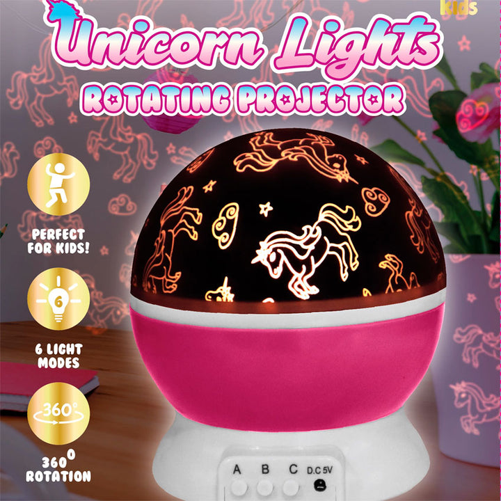 GLOW KIDS LUZ LED PROYECTOR UNICORNIO