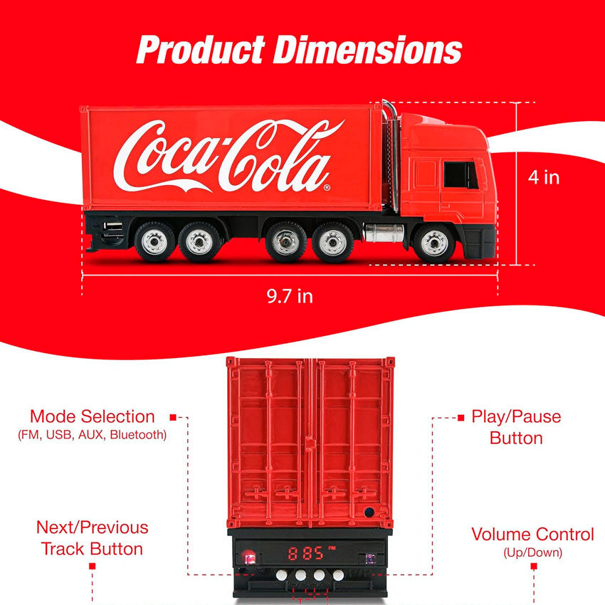 BOCINA BLUETOOTH COCA-COLA TRUCK