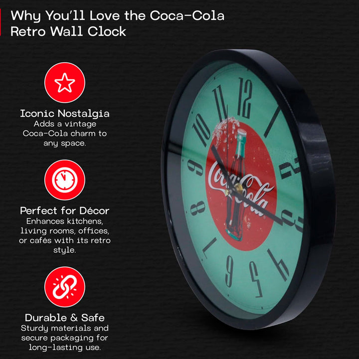 COCA-COLA RELOJ DE PARED 10" BOTTLE