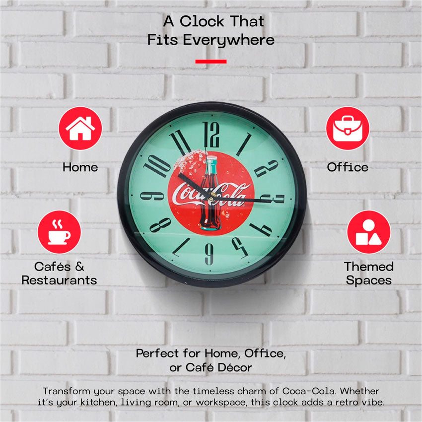 COCA-COLA RELOJ DE PARED 10" BOTTLE