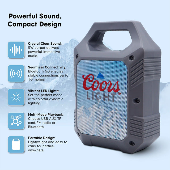 COORS LIGHT BOCINA BLUETOOTH PARTY SPEAKER