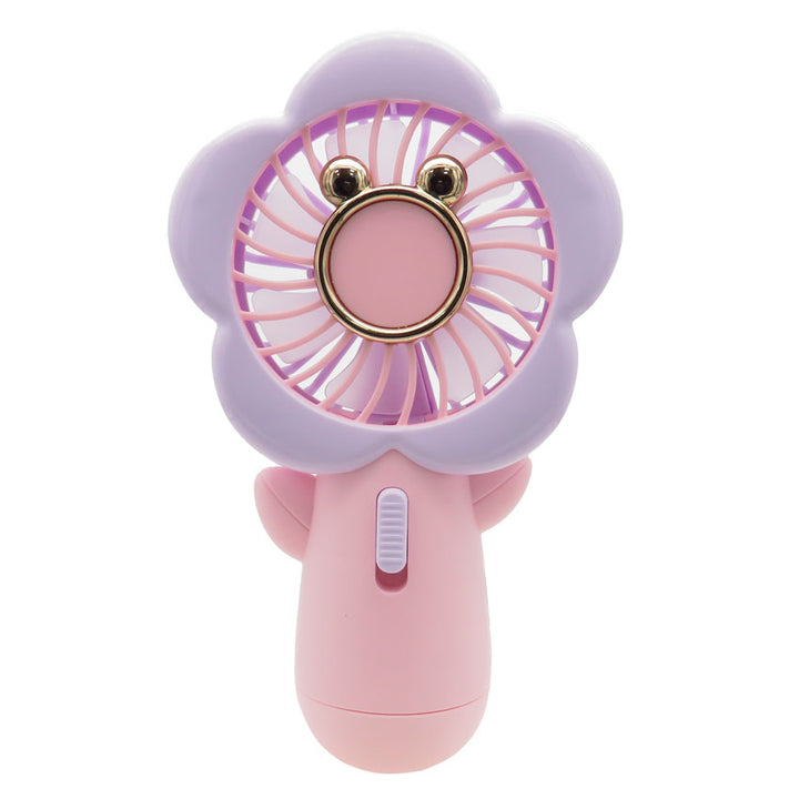 Gabba Goods Ventilador Portatil Tipo Flor Recargable 2 Velocidades Rosa/morado