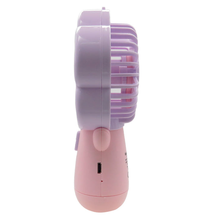 Gabba Goods Ventilador Portatil Tipo Flor Recargable 2 Velocidades Rosa/morado
