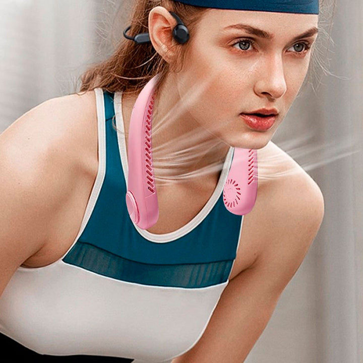 Gabba Goods Ventilador Portatil para Cuello 3 Velocidades, Recargable