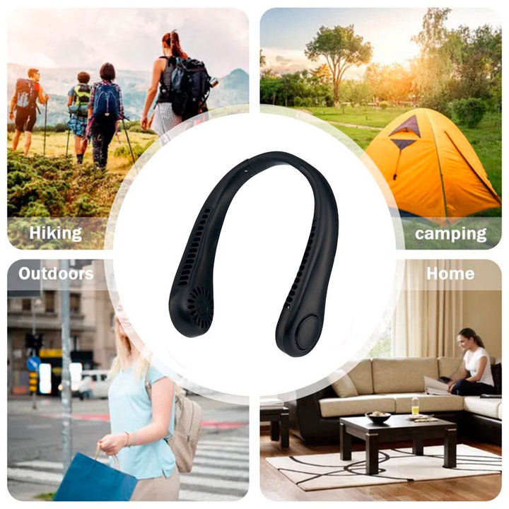 Gabba Goods Ventilador Portatil para Cuello 3 Velocidades, Recargable