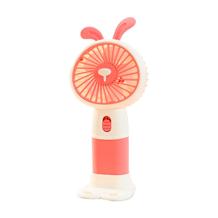 Gabba Goods Ventilador Portatil Blanco/rosa Recargable Compacto y Ligero