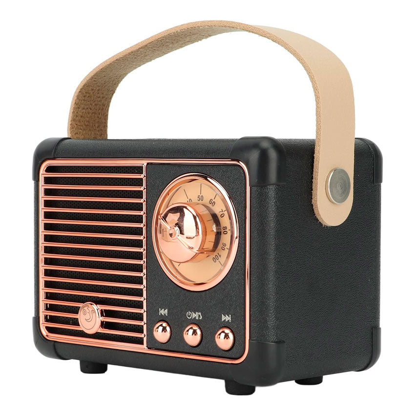 GABBA GOODS RADIO BLUETOOTH VINYL VIBES RETRO NEGRO