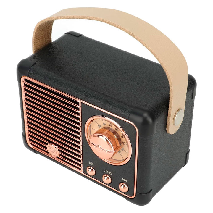 GABBA GOODS RADIO BLUETOOTH VINYL VIBES RETRO NEGRO