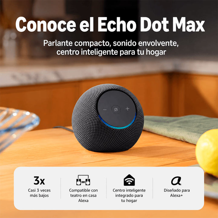 Amazon Asistente de Voz Echo Dot Max Grafito