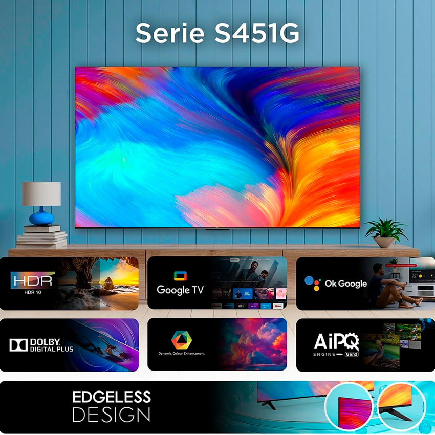 TV TCL 65" LED 4K UHD SMART GOOGLE