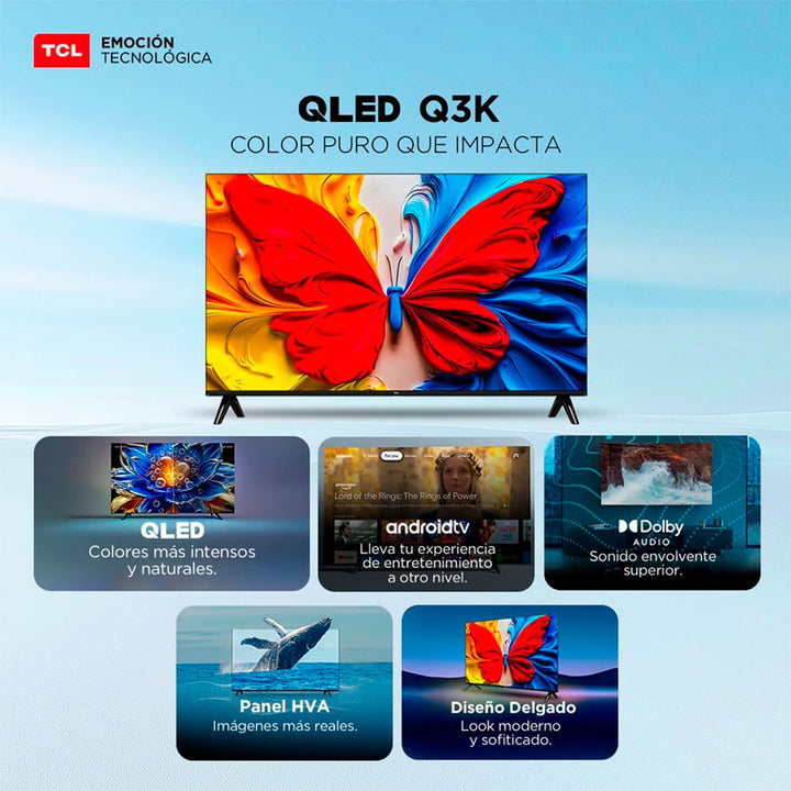 Tv Tcl 43" Qled Full Hd Smart Google Tv