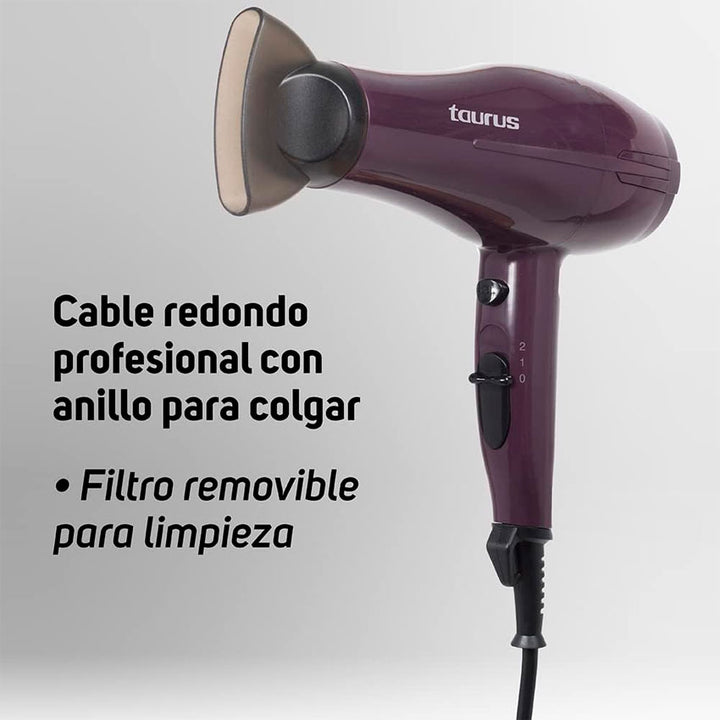 SECADORA DE CABELLO FASHION 1800 TAURUS