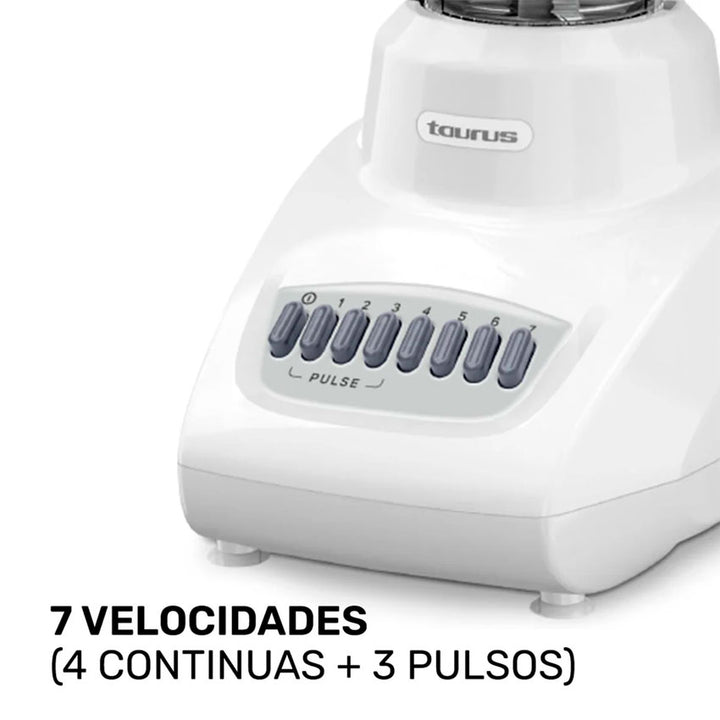TAURUS LICUADORA 7 VELOCIDADES BLANCA
