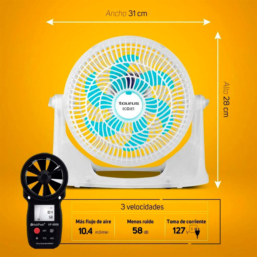 Ventilador de Escritorio 10¨ 2 en 1 Taurus