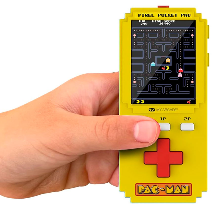 DREAMGEAR CONSOLA PORTÁTIL PAC-MAN PIXEL POCKET PRO CON PANTALLA DE 5.1 CM