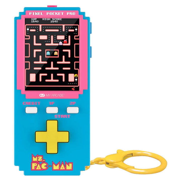 DREAMGEAR CONSOLA PORTÁTIL MS. PAC-MAN PIXEL POCKET PRO CON PANTALLA DE 5.1 CM