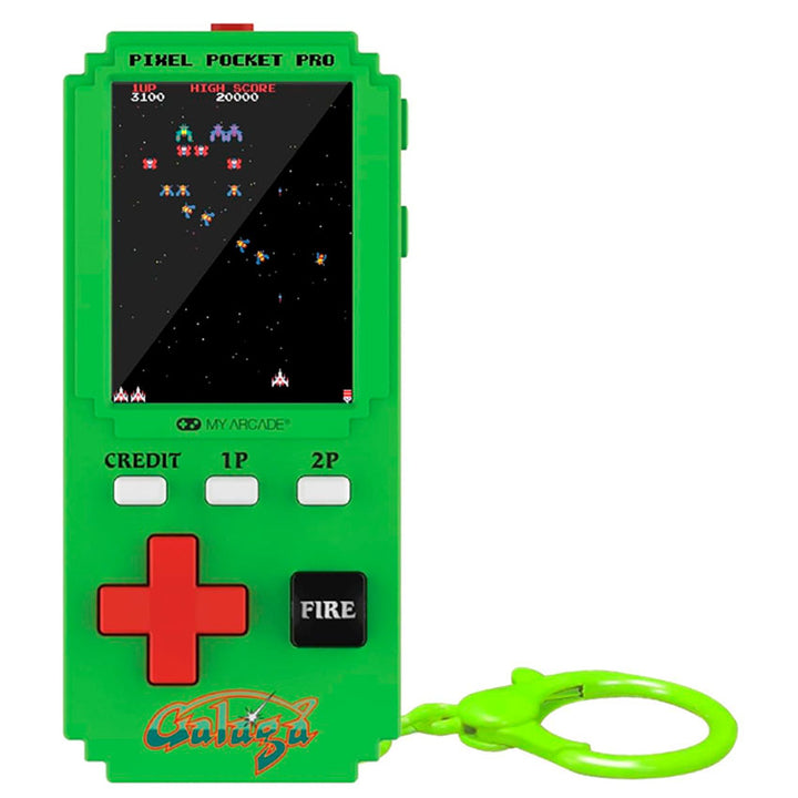 DREAMGEAR CONSOLA PORTÁTIL GALAGA PIXEL POCKET PRO CON 2 JUEGOS Y PANTALLA DE 5.1 CM