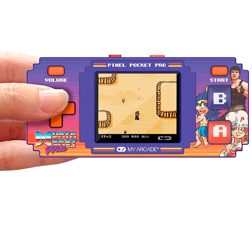 DREAMGEAR CONSOLA PORTÁTIL DATA EAST PIXEL POCKET PRO CON 18 JUEGOS Y PANTALLA DE 5.1 CM