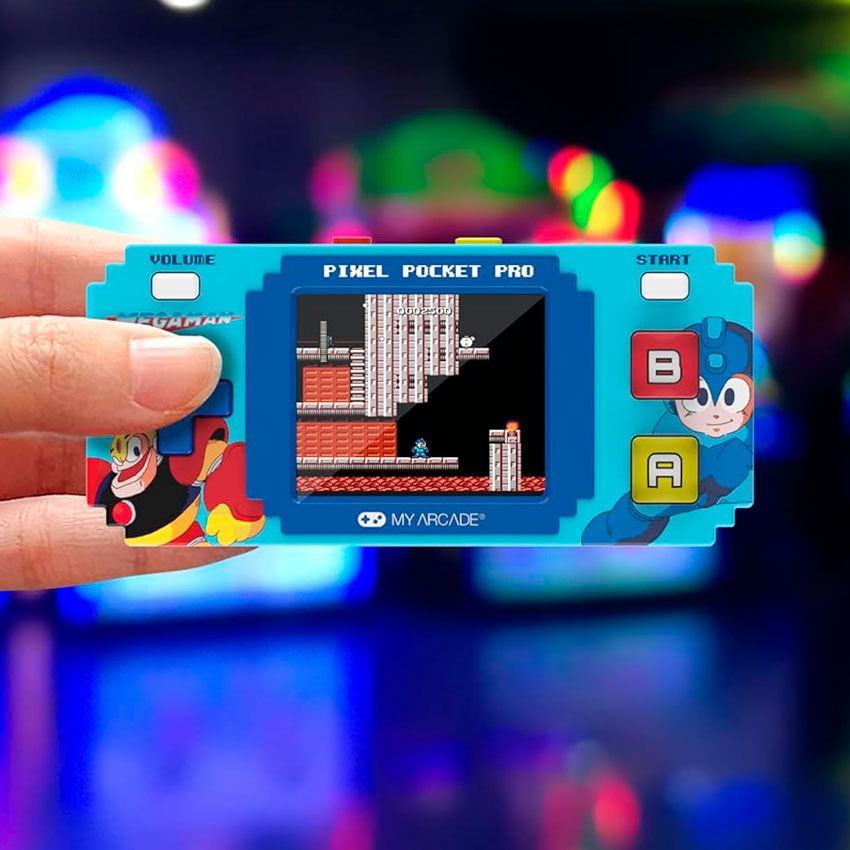 DREAMGEAR CONSOLA PORTÁTIL MEGA MAN PIXEL POCKET PRO CON 6 JUEGOS Y PANTALLA DE 5.1 CM