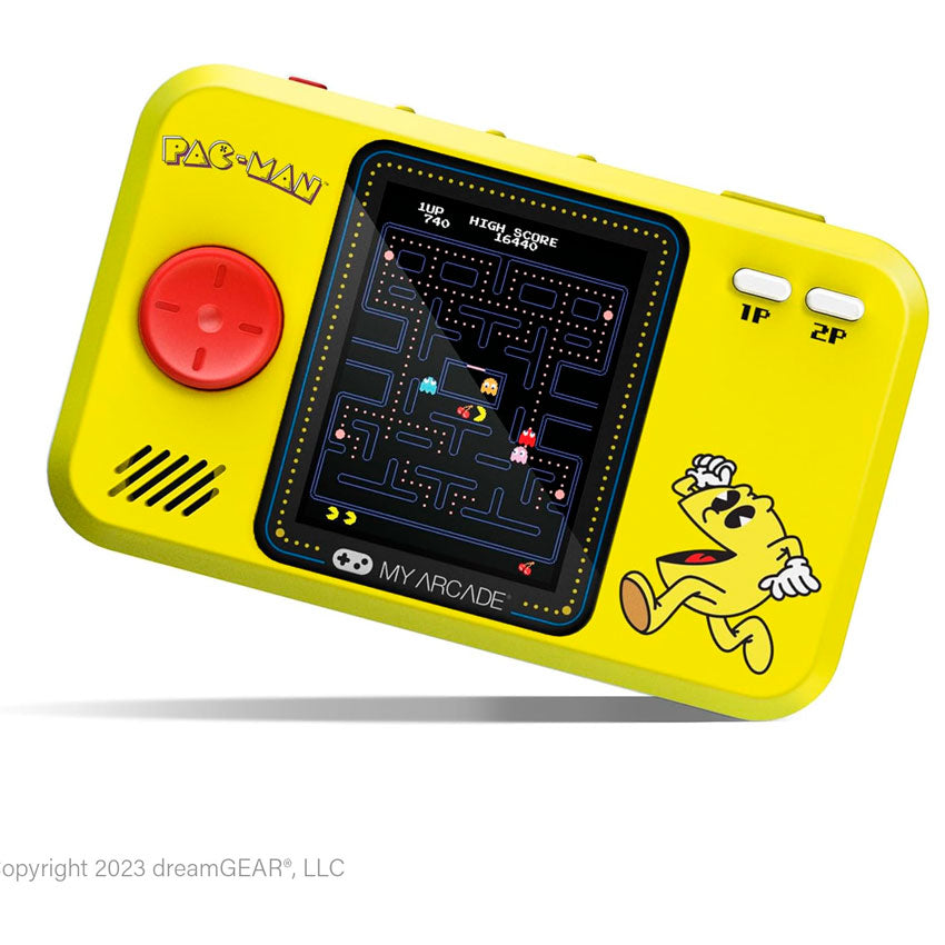 DREAMGEAR CONSOLA PORTÁTIL PAC-MAN POCKET PLAYER PRO CON PANTALLA DE 7 CM Y ESTUCHE DE VIAJE