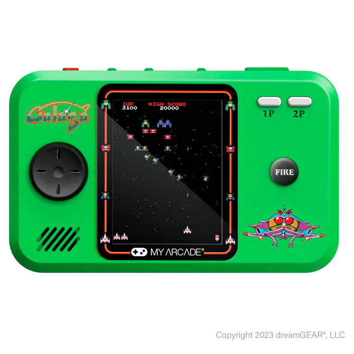 DREAMGEAR CONSOLA PORTÁTIL GALAGA POCKET PLAYER PRO CON PANTALLA DE 7 CM Y ESTUCHE DE VIAJE