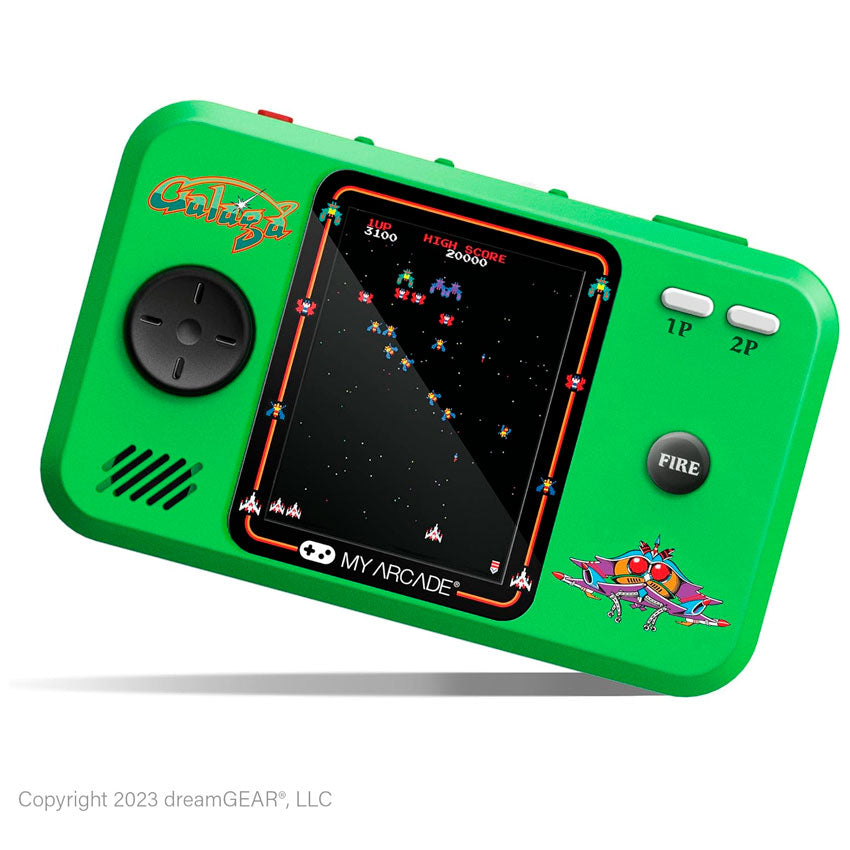 DREAMGEAR CONSOLA PORTÁTIL GALAGA POCKET PLAYER PRO CON PANTALLA DE 7 CM Y ESTUCHE DE VIAJE