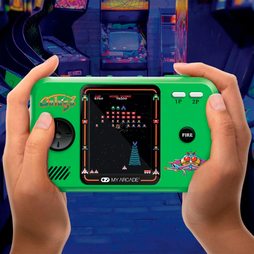 DREAMGEAR CONSOLA PORTÁTIL GALAGA POCKET PLAYER PRO CON PANTALLA DE 7 CM Y ESTUCHE DE VIAJE