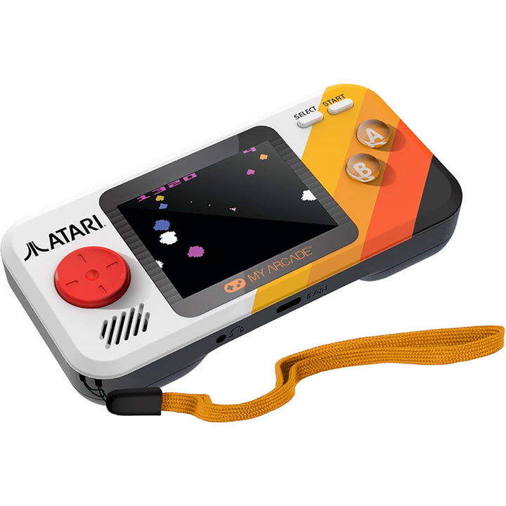 DREAMGEAR CONSOLA PORTÁTIL ATARI POCKET PLAYER PRO CON PANTALLA DE 7 CM, ESTUCHE DE VIAJE Y 100 JUEGOS INCLUIDOS