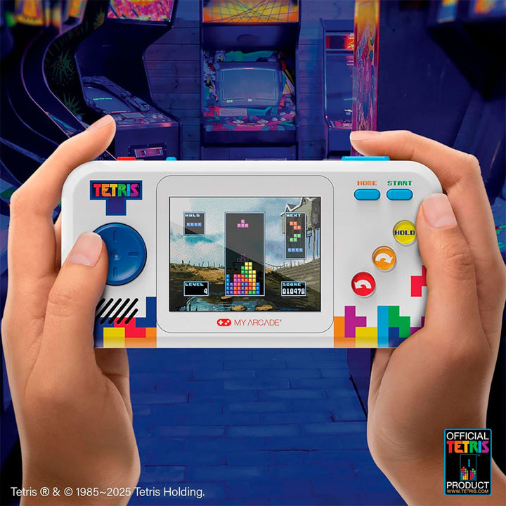 DREAMGEAR CONSOLA PORTÁTIL TETRIS POCKET PLAYER PRO CON PANTALLA DE 7 CM Y ESTUCHE DE VIAJE