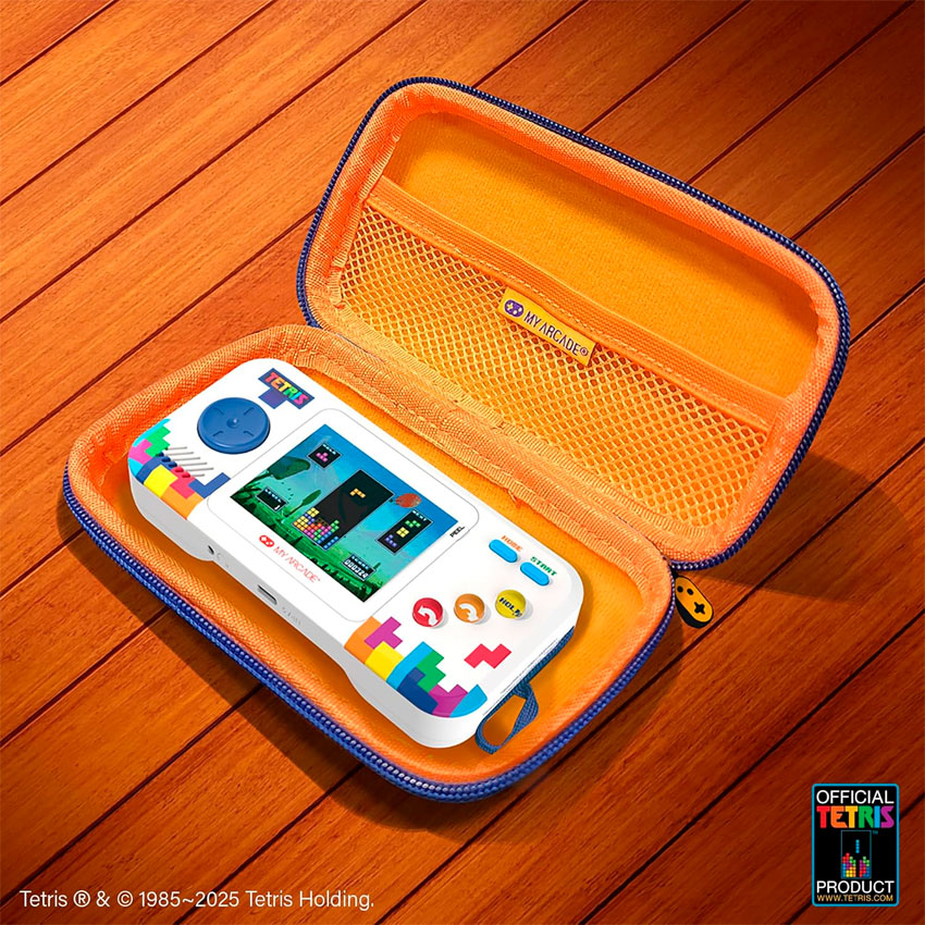 DREAMGEAR CONSOLA PORTÁTIL TETRIS POCKET PLAYER PRO CON PANTALLA DE 7 CM Y ESTUCHE DE VIAJE