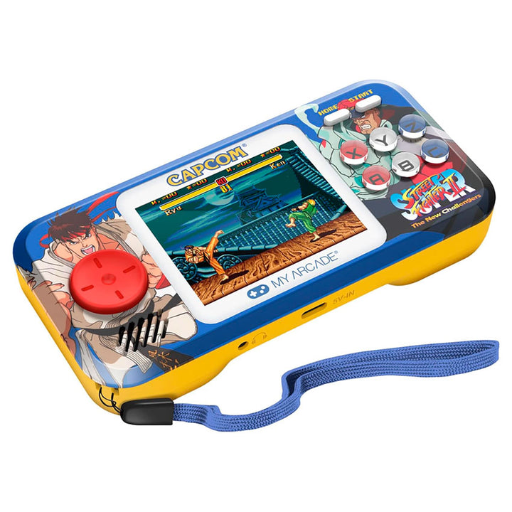 DREAMGEAR CONSOLA PORTÁTIL SUPER STREET FIGHTER II POCKET PLAYER PRO CON PANTALLA DE 7 CM Y ESTUCHE DE VIAJE