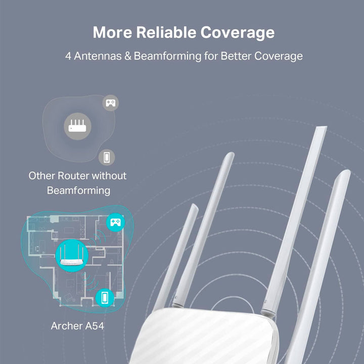 ROUTER TP-LINK FAST ETHERNET DE BANDA DUAL C50, INALÁMBRICO, 867MBIT/