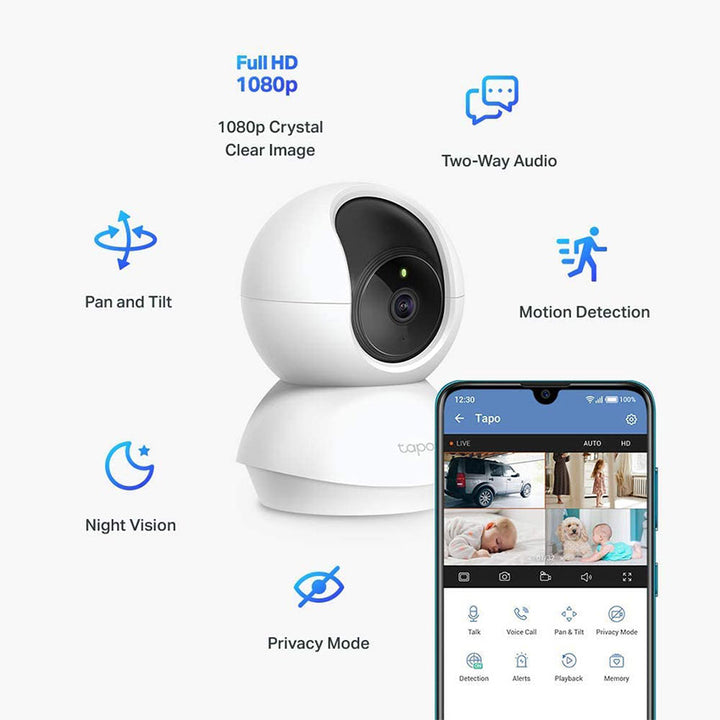 TP-LINK CAMARA DE SEGURIDAD 1080P CONEXION WIFI INTERIOR