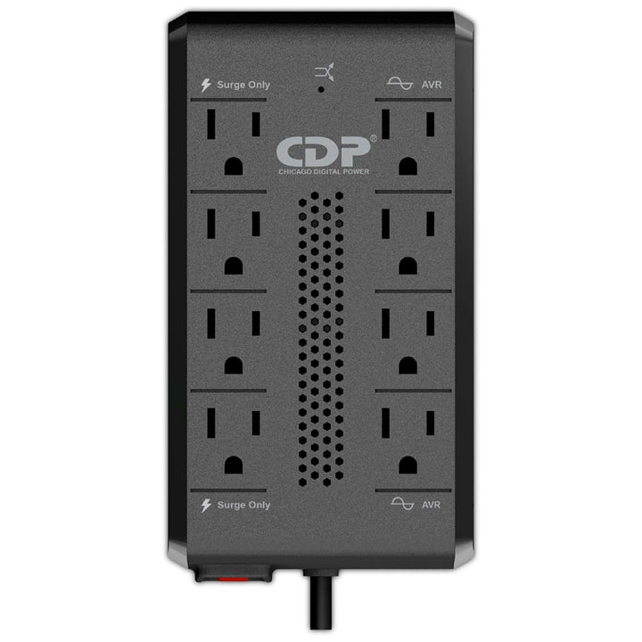 CDP REGULADOR DE VOLTAJE 1410VA / 700W – 8 SALIDAS PROTECCIÓN DE VOLTAJE