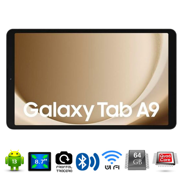 SAMSUNG GALAXY TAB A9 4GB_64GB COLOR PLATA