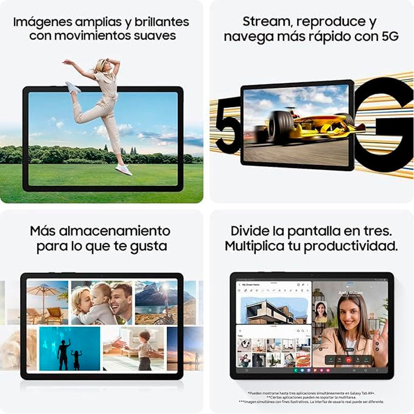TABLET PC SAMSUNG 8.7" GALAXY TAB A9 COLOR GRIS