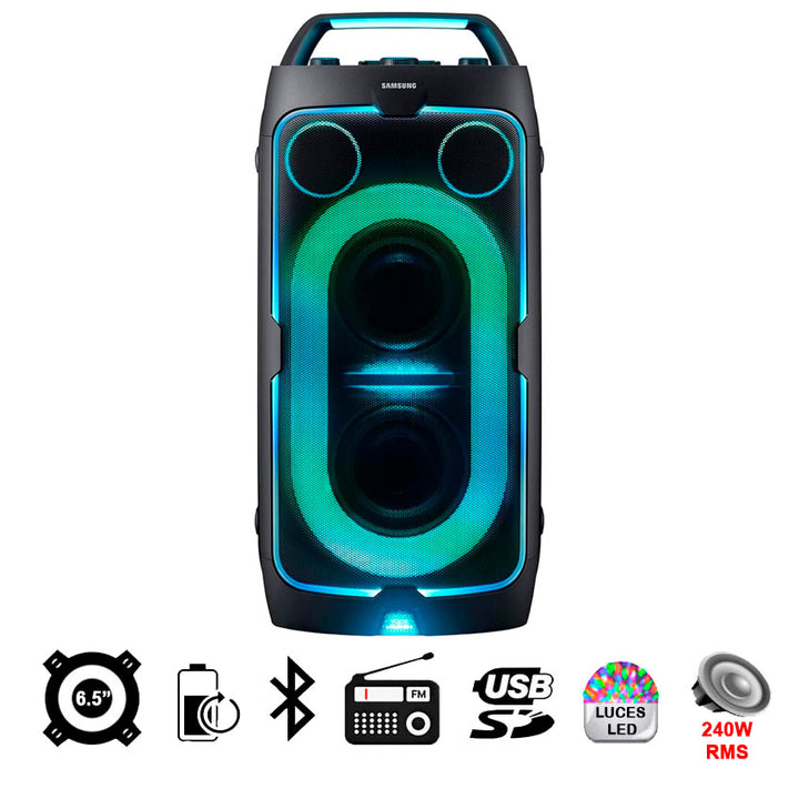 Samsung Bafle 2x5.25 Pulgadas 90watts Rms Bluetooth Recargable