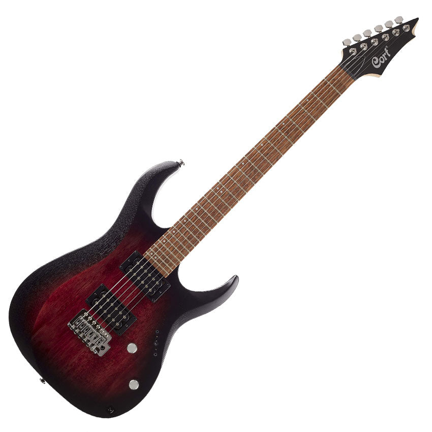 CORT GUITARRA ELECTRICA 6 CUERDAS "X" VINO SOMBREADO