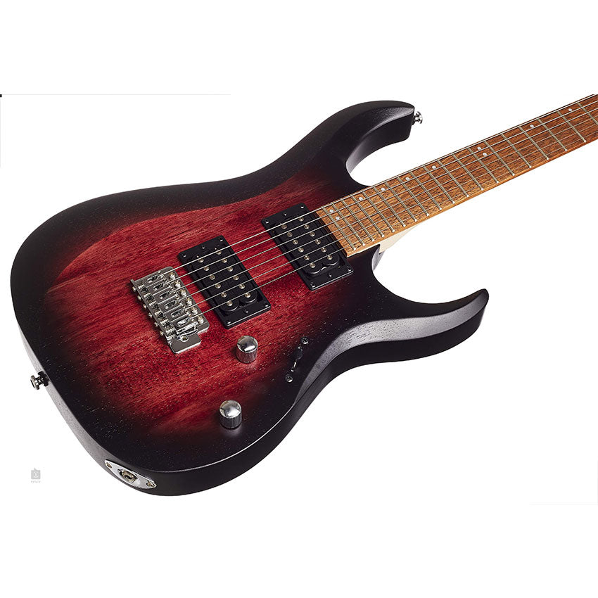 CORT GUITARRA ELECTRICA 6 CUERDAS "X" VINO SOMBREADO