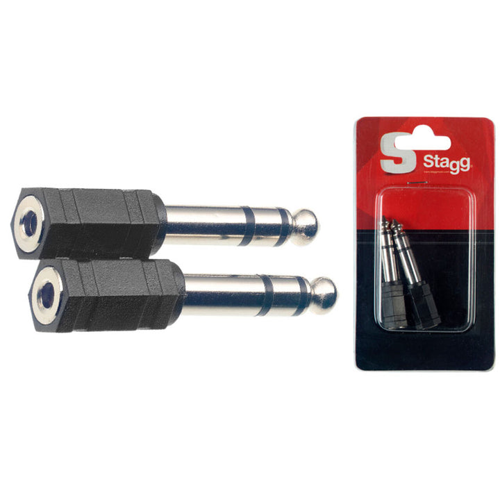 Stagg Adaptador 1/4 M - 3.5 H Stereo ( Par)