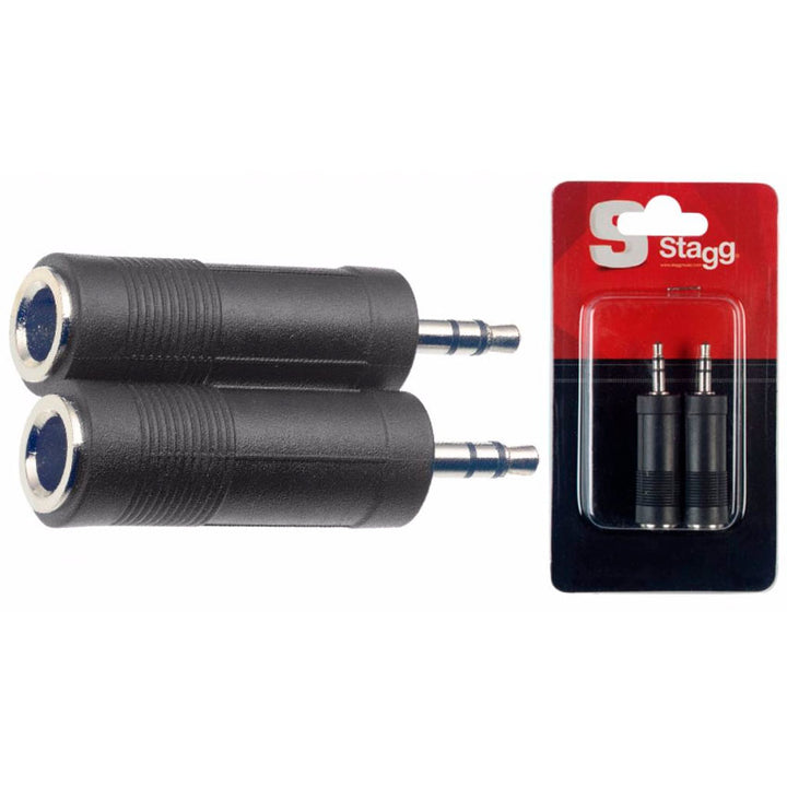 STAGG ADAPTADOR 3.5 M - 1/4 H STEREO (PAR)
