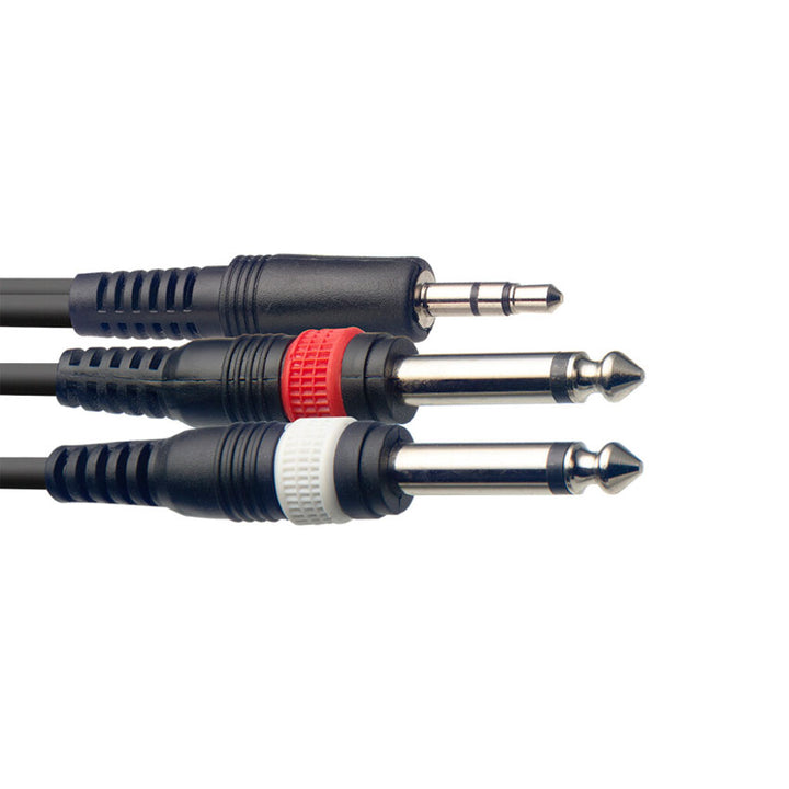STAGG CABLE AUDIO Y 3.5 M - 2 1/4 M 2MTS
