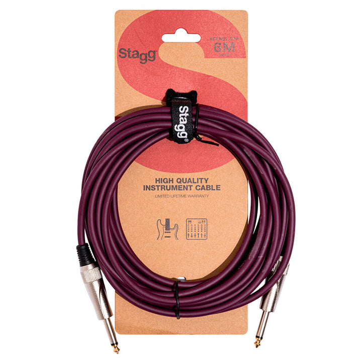 Cable para Instrumento Stagg 6 Mts Violeta