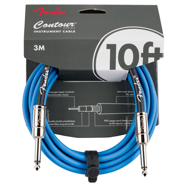 CABLE PARA INSTRUMENTO 3 MTS FENDER AZUL