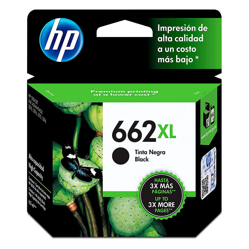 HP CARTUCHO DE TINTA XL NEGRO PARA IMPRESORA #662 NEGRO