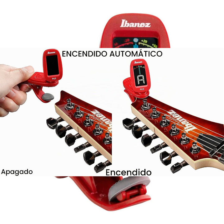 Ibanez Afinador para Guitarra de Clip Rojo