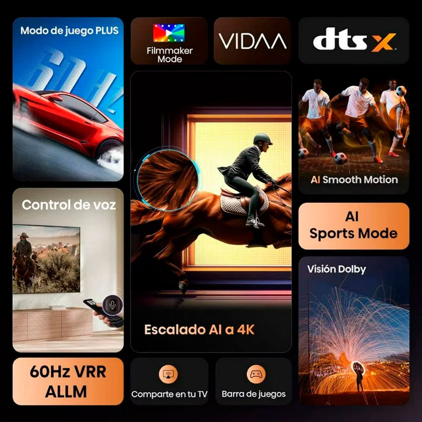 TV HISENSE 50" LED 4K ULTRA HD SMART VIDAA