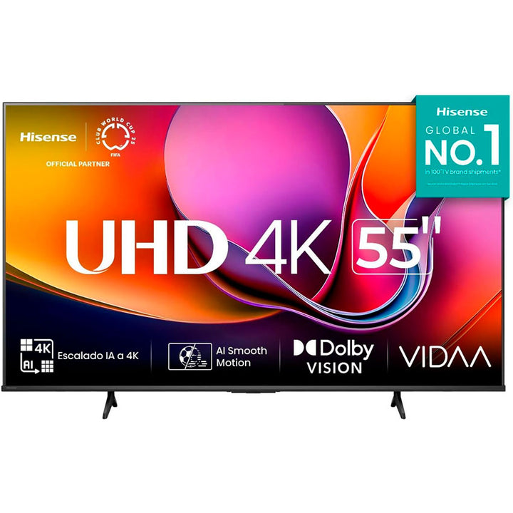 TV HISENSE 55" LED 4K ULTRA HD SMART VIDAA